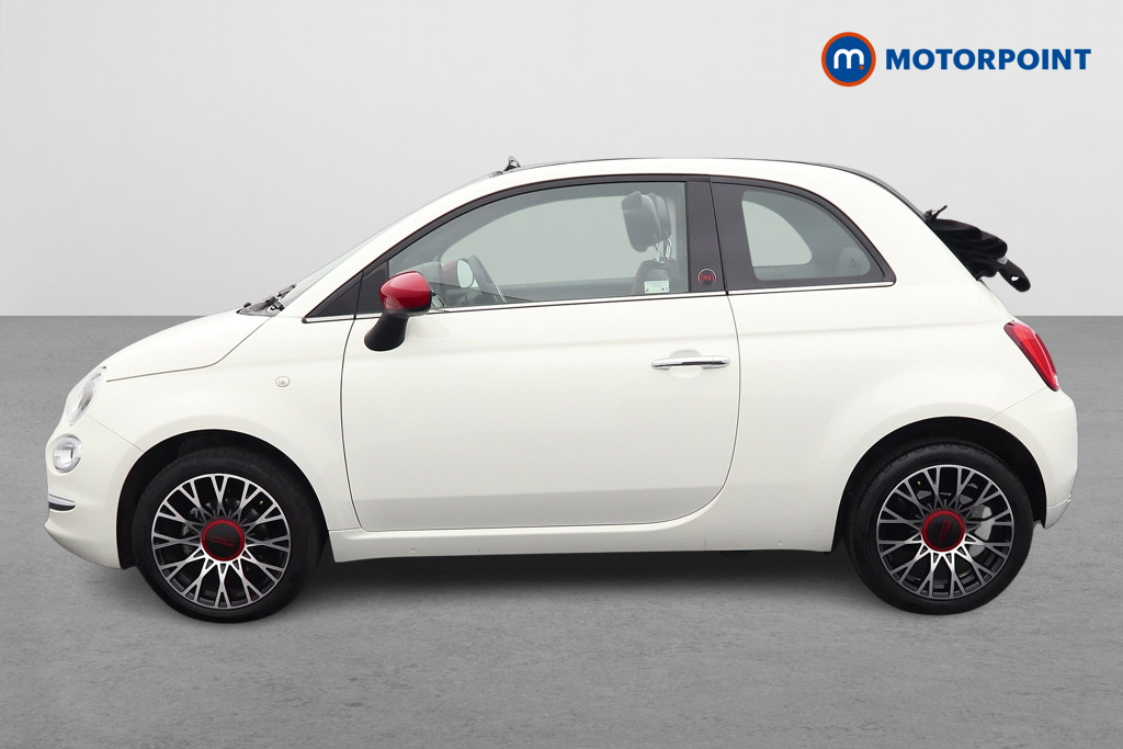 Fiat 500 RED Manual Petrol-Electric Hybrid Convertible - Stock Number (1523161) - Passenger side