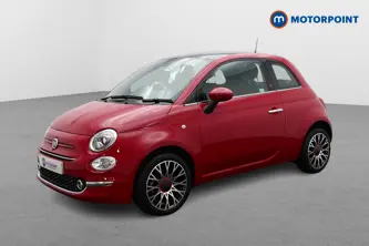 Fiat 500 RED Manual Petrol-Electric Hybrid Hatchback - Stock Number (1523173) - Passenger side front corner