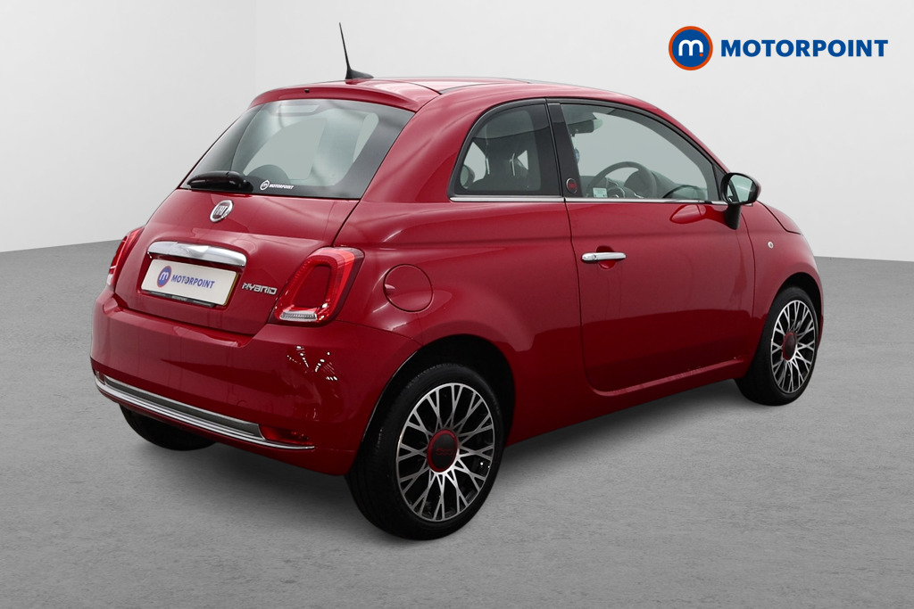 Fiat 500 RED Manual Petrol-Electric Hybrid Hatchback - Stock Number (1523173) - Drivers side rear corner