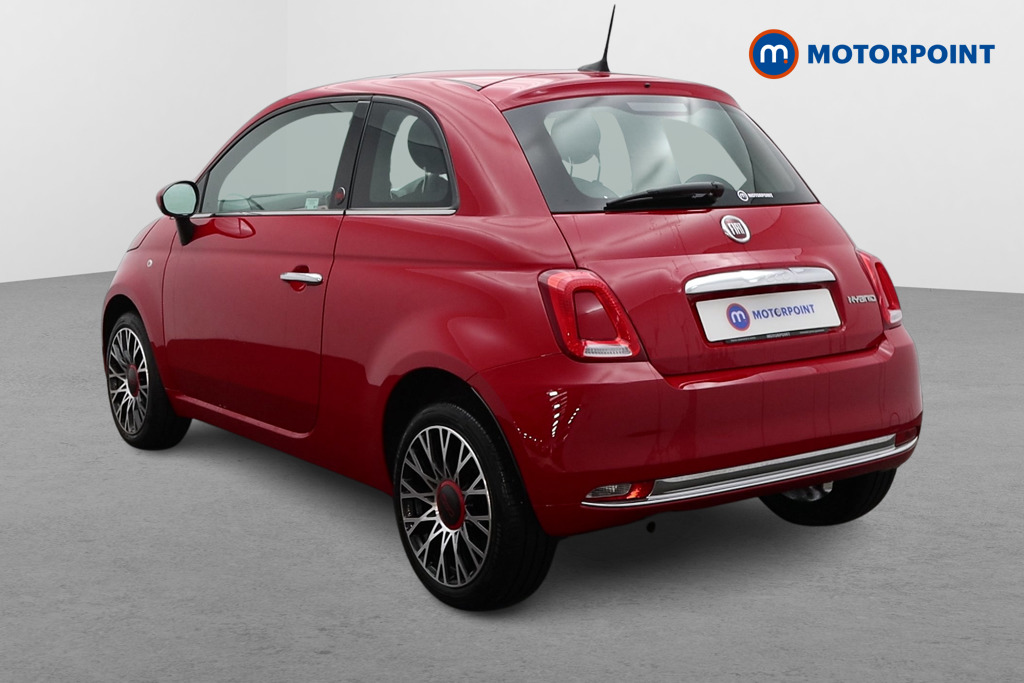 Fiat 500 RED Manual Petrol-Electric Hybrid Hatchback - Stock Number (1523173) - Passenger side rear corner