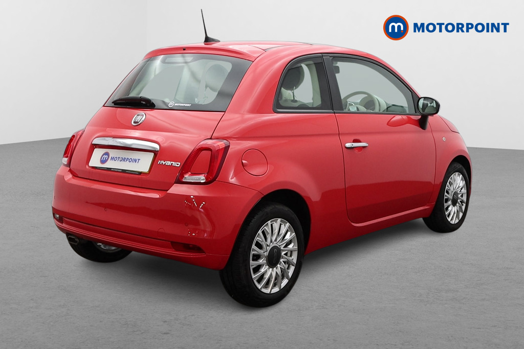 Fiat 500 Lounge Manual Petrol-Electric Hybrid Hatchback - Stock Number (1522165) - Drivers side rear corner