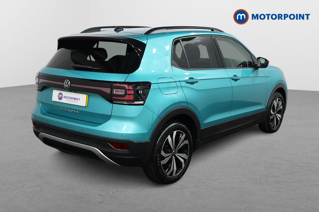 Volkswagen T-Cross Black Edition Manual Petrol SUV - Stock Number (1526015) - Drivers side rear corner