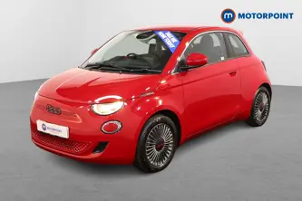 Fiat 500 RED Automatic Electric Hatchback - Stock Number (1527556) - Passenger side front corner