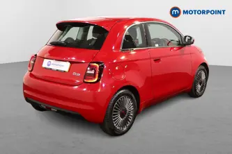 Fiat 500 RED Automatic Electric Hatchback - Stock Number (1527556) - Drivers side rear corner