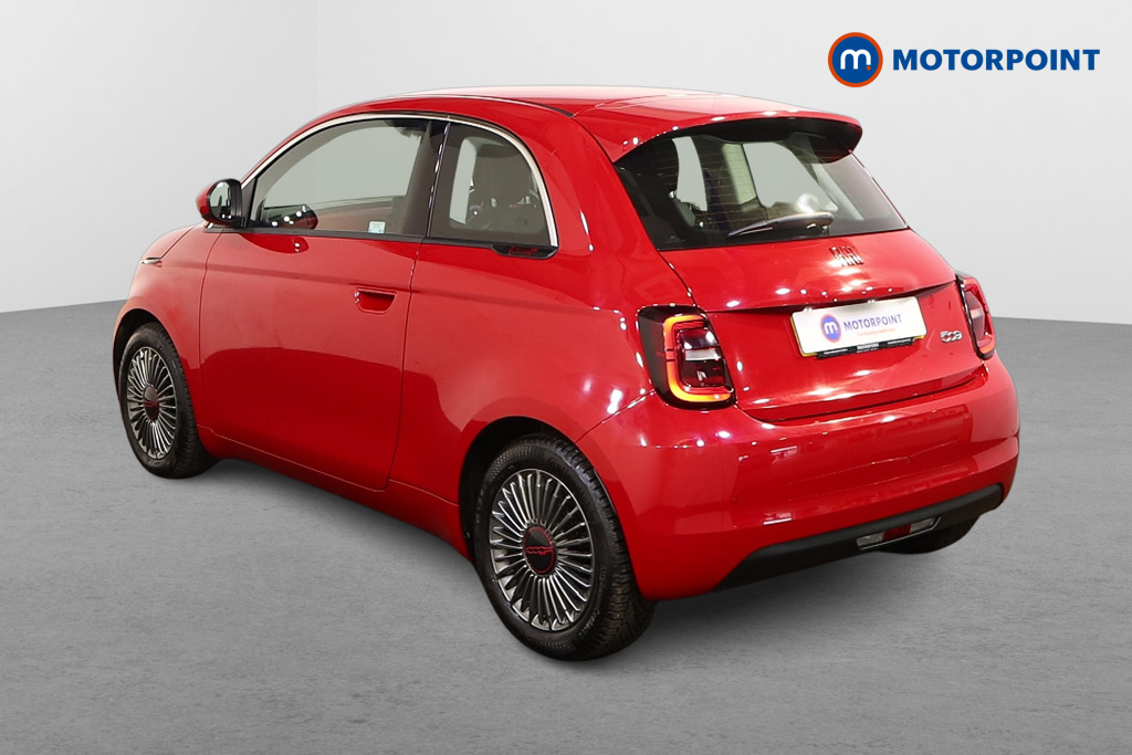 Fiat 500 RED Automatic Electric Hatchback - Stock Number (1527556) - Passenger side rear corner