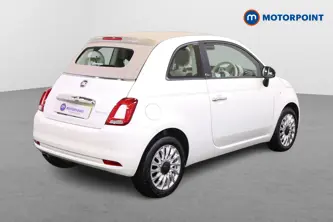 Fiat 500 Lounge Manual Petrol-Electric Hybrid Convertible - Stock Number (1528010) - Drivers side rear corner