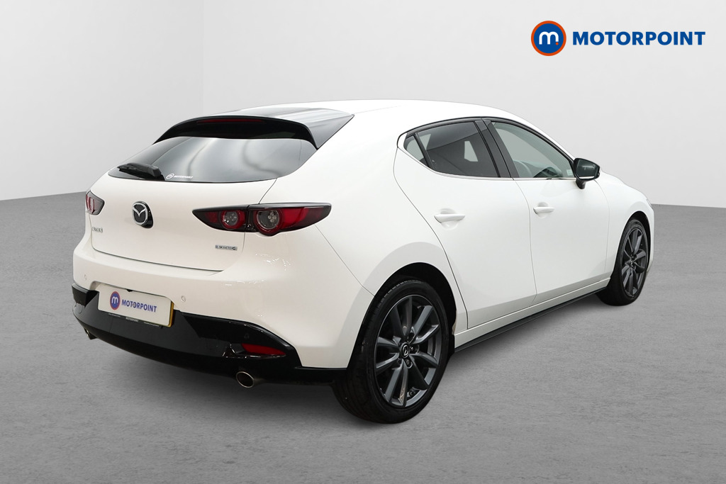 Mazda 3 Sport Lux Manual Petrol-Electric Hybrid Hatchback - Stock Number (1529569) - Drivers side rear corner