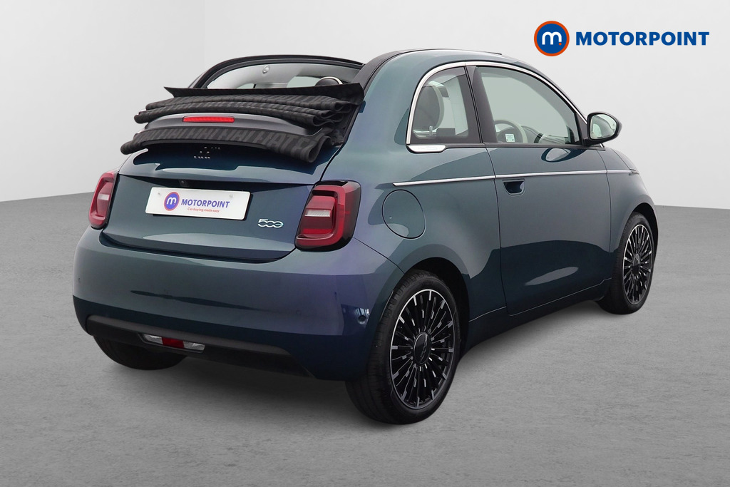 Fiat 500 La Prima Automatic Electric Convertible - Stock Number (1530223) - Drivers side rear corner