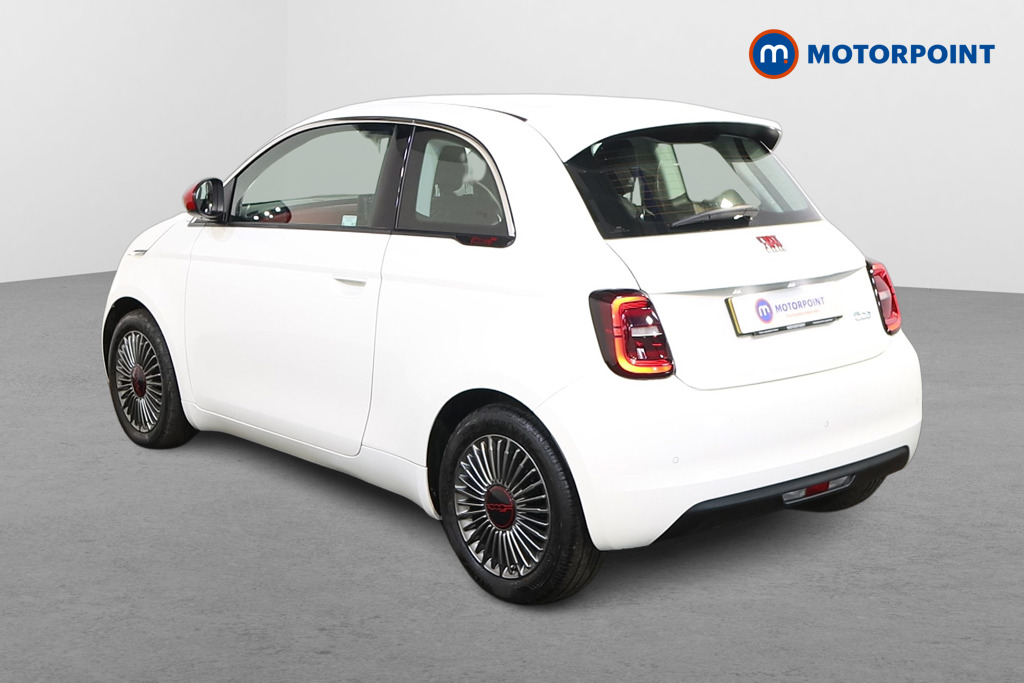 Fiat 500 RED Automatic Electric Hatchback - Stock Number (1527557) - Passenger side rear corner