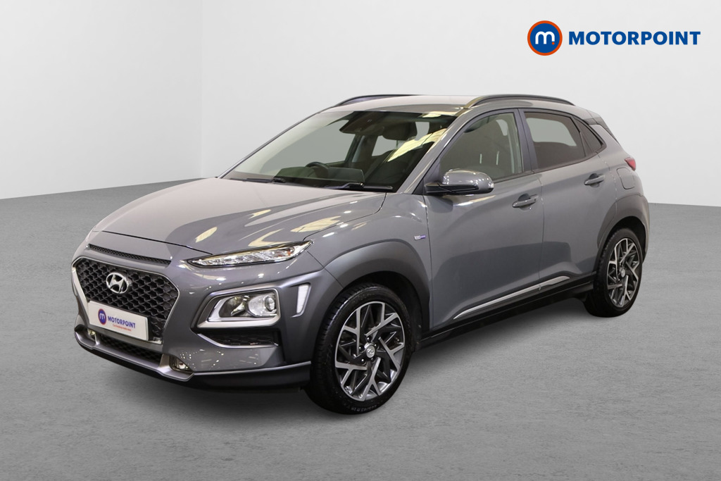 Hyundai Kona Premium Automatic Petrol-Electric Hybrid SUV - Stock Number (1531291) - Passenger side front corner