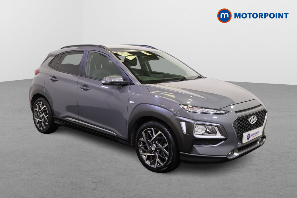 Hyundai Kona Premium Automatic Petrol-Electric Hybrid SUV - Stock Number (1531291) - Drivers side front corner
