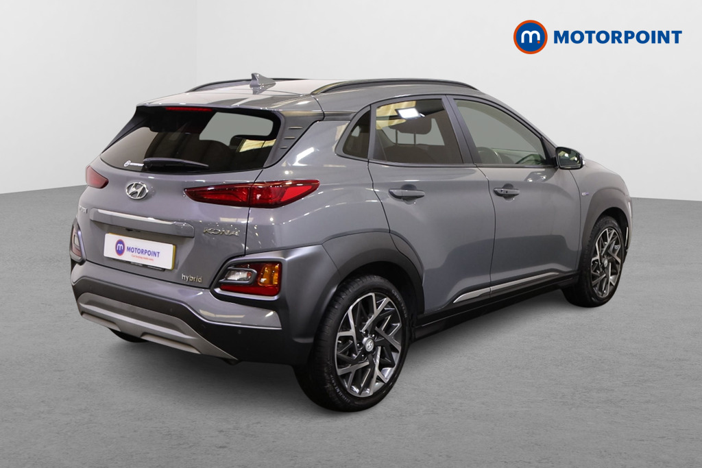Hyundai Kona Premium Automatic Petrol-Electric Hybrid SUV - Stock Number (1531291) - Drivers side rear corner