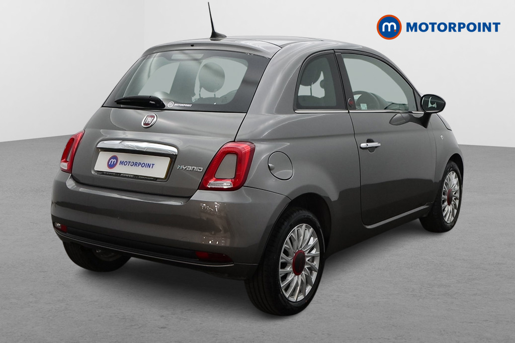 Fiat 500 RED Manual Petrol-Electric Hybrid Hatchback - Stock Number (1525545) - Drivers side rear corner