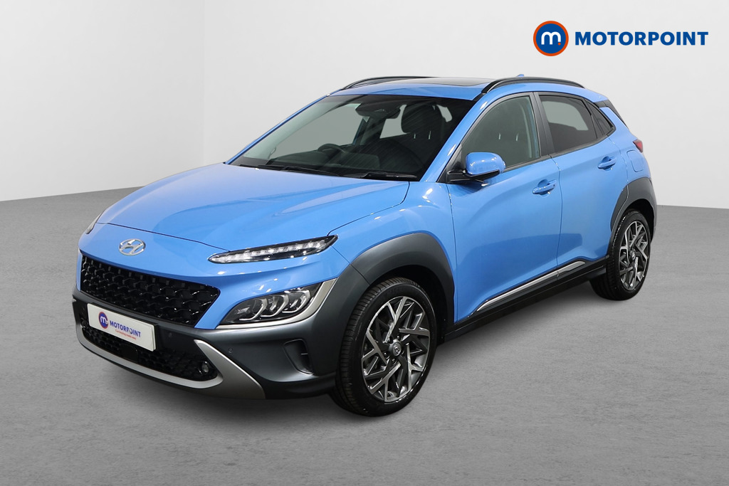 Hyundai Kona Ultimate Automatic Petrol-Electric Hybrid SUV - Stock Number (1538608) - Passenger side front corner