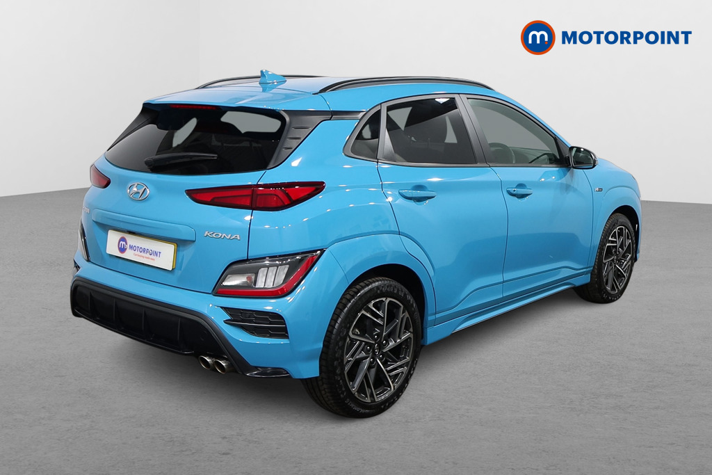 Hyundai Kona N Line Manual Petrol-Electric Hybrid SUV - Stock Number (1539343) - Drivers side rear corner