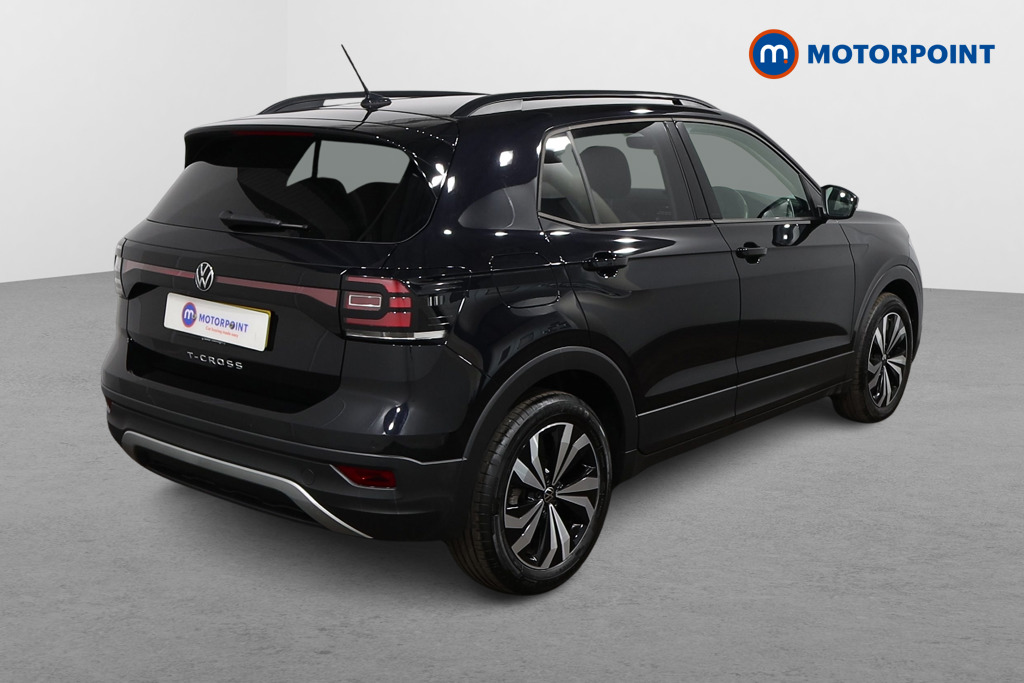 Volkswagen T-Cross Black Edition Manual Petrol SUV - Stock Number (1536419) - Drivers side rear corner