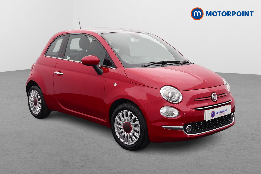 Fiat 500 RED Manual Petrol-Electric Hybrid Hatchback - Stock Number (1528414) - Drivers side front corner