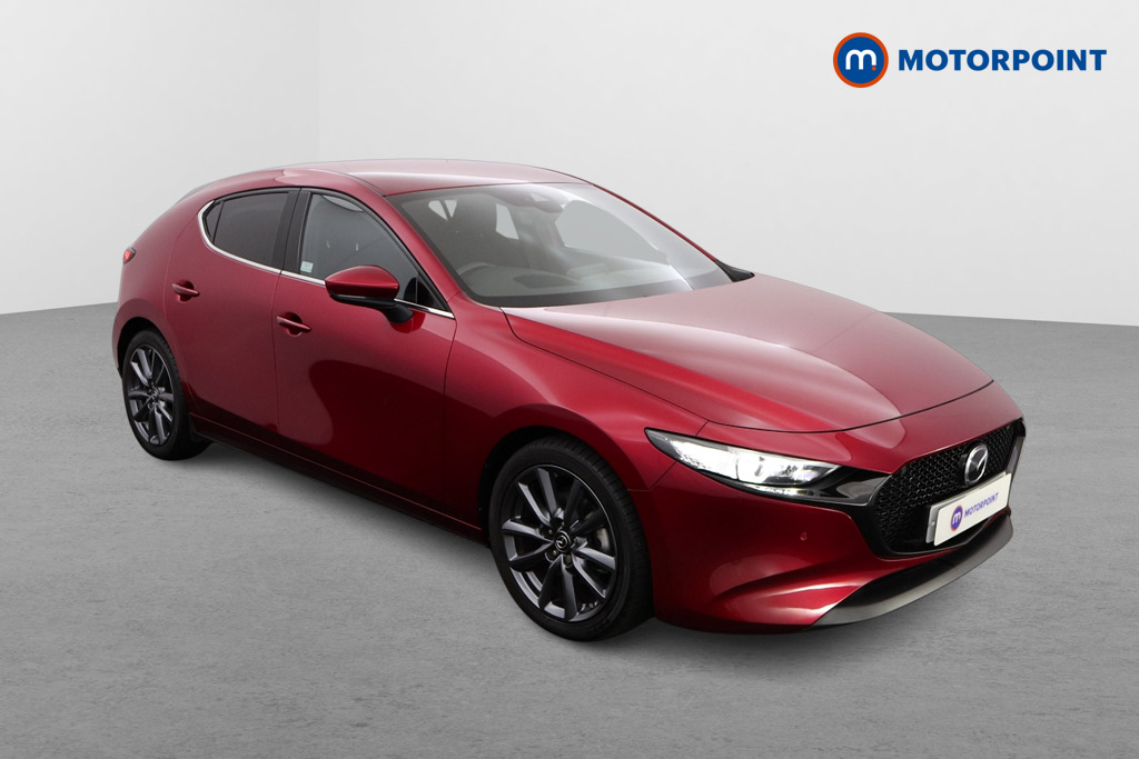 Mazda 3 Sport Lux Manual Petrol-Electric Hybrid Hatchback - Stock Number (1528596) - Drivers side front corner