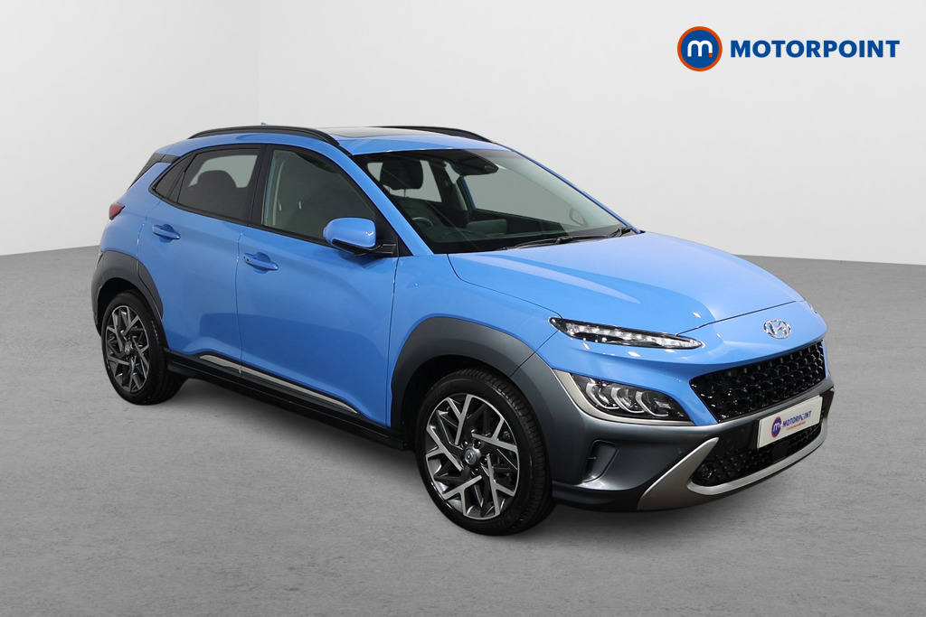 Hyundai Kona Ultimate Automatic Petrol-Electric Hybrid SUV - Stock Number (1538608) - Drivers side front corner