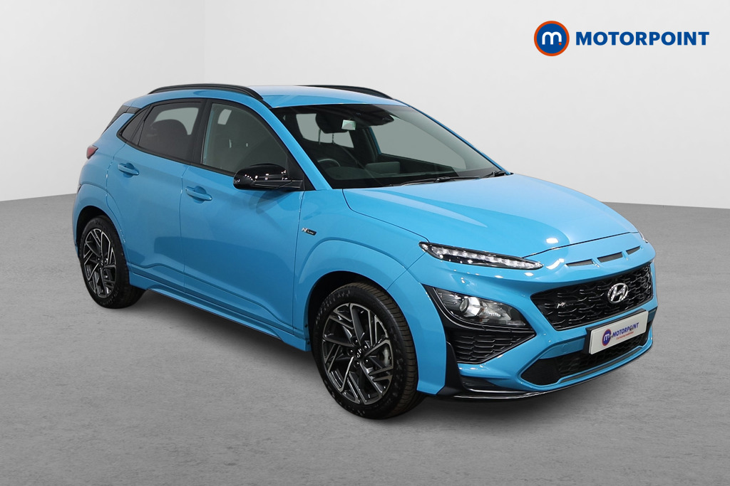 Hyundai Kona N Line Manual Petrol-Electric Hybrid SUV - Stock Number (1539343) - Drivers side front corner