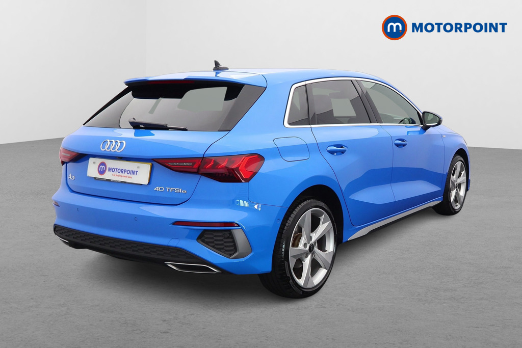 Audi A3 S Line Automatic Petrol Plug-In Hybrid Hatchback - Stock Number (1542786) - Drivers side rear corner
