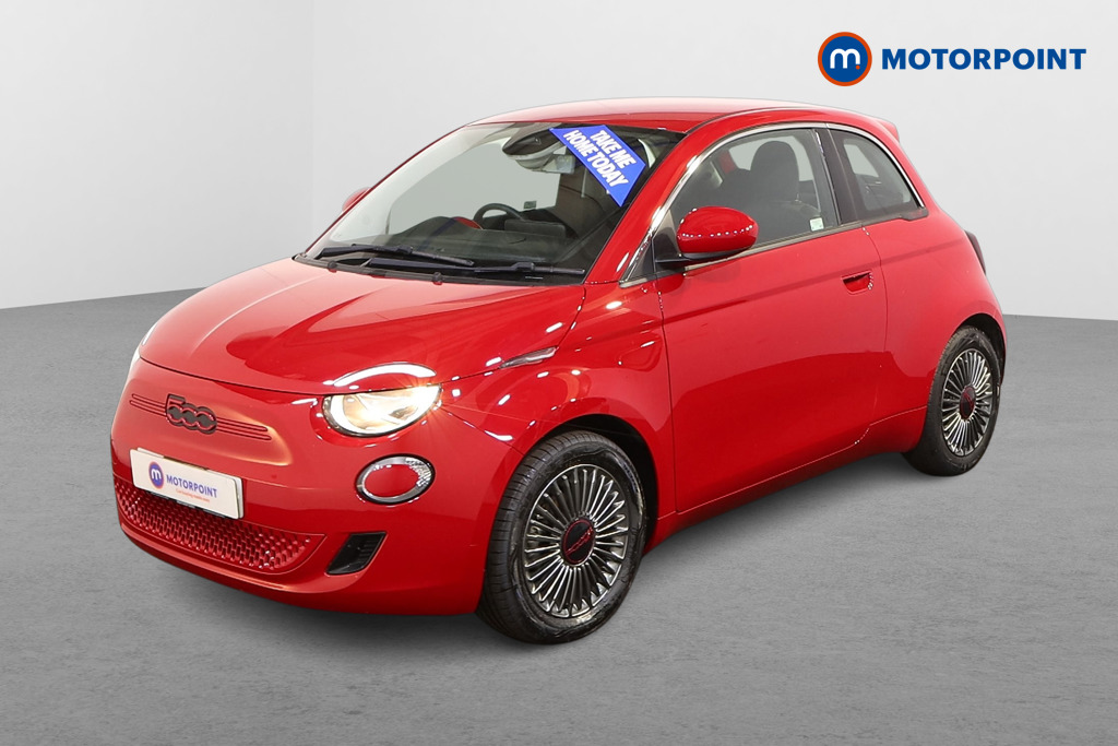 Fiat 500 RED Automatic Electric Hatchback - Stock Number (1537317) - Passenger side front corner