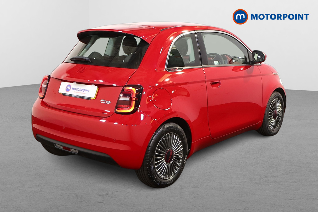 Fiat 500 RED Automatic Electric Hatchback - Stock Number (1537317) - Drivers side rear corner