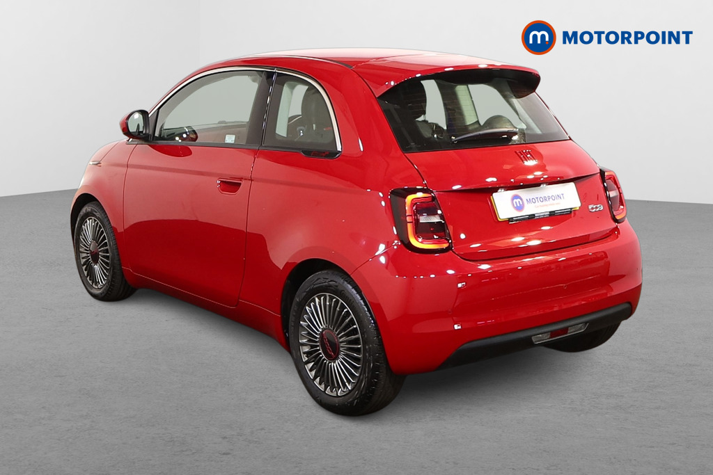 Fiat 500 RED Automatic Electric Hatchback - Stock Number (1537317) - Passenger side rear corner