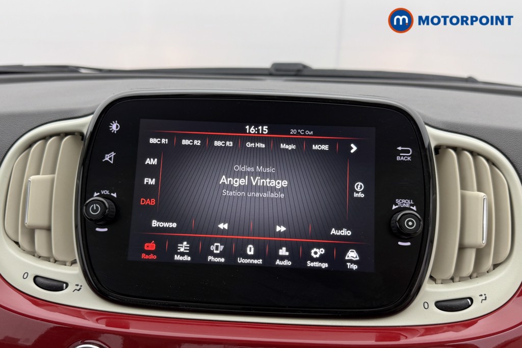 Fiat 500 Lounge Manual Petrol-Electric Hybrid Hatchback - Stock Number (1543369) - 5th supplementary image