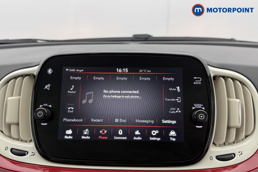 Fiat 500 Lounge Manual Petrol-Electric Hybrid Hatchback - Stock Number (1543369) - 7th supplementary image