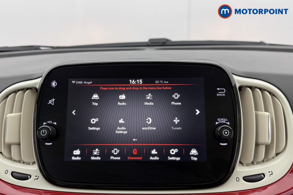 Fiat 500 Lounge Manual Petrol-Electric Hybrid Hatchback - Stock Number (1543369) - 8th supplementary image