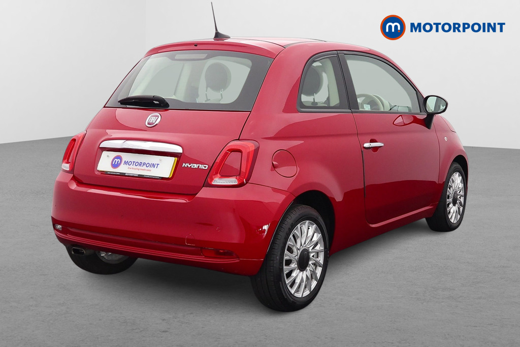 Fiat 500 Lounge Manual Petrol-Electric Hybrid Hatchback - Stock Number (1543369) - Drivers side rear corner