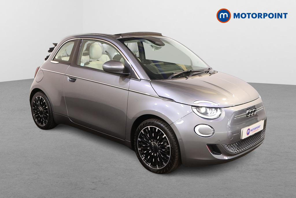 Fiat 500 La Prima Automatic Electric Convertible - Stock Number (1532274) - Drivers side front corner