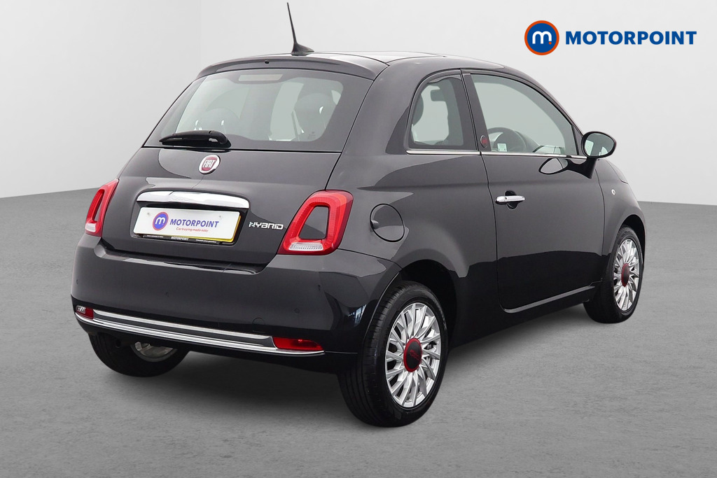 Fiat 500 RED Manual Petrol-Electric Hybrid Hatchback - Stock Number (1541100) - Drivers side rear corner