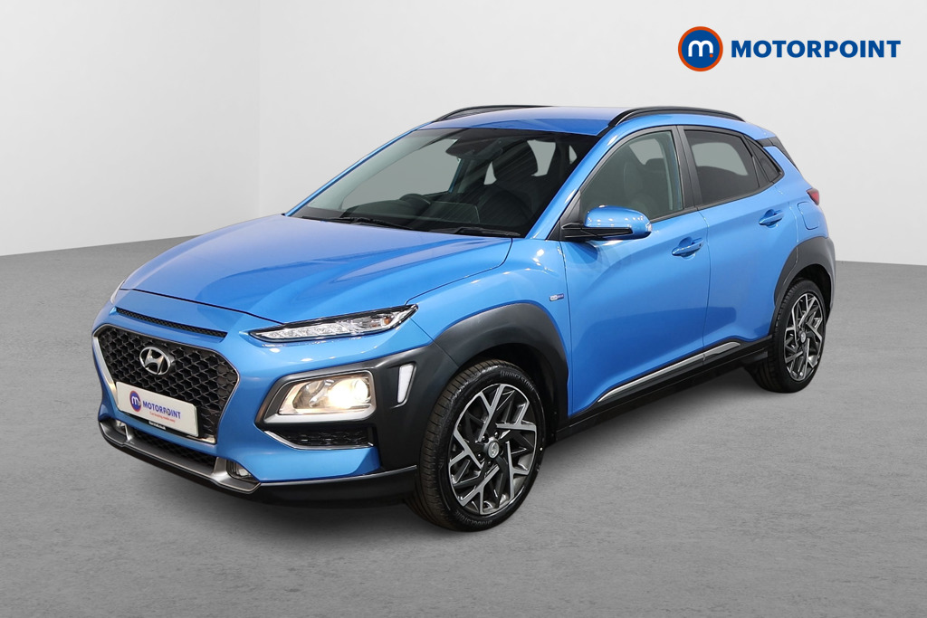 Hyundai Kona Premium Automatic Petrol-Electric Hybrid SUV - Stock Number (1545046) - Passenger side front corner