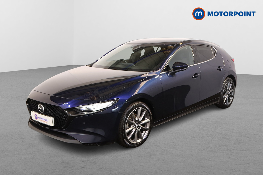 Mazda 3 Sport Lux Manual Petrol-Electric Hybrid Hatchback - Stock Number (1534734) - Passenger side front corner