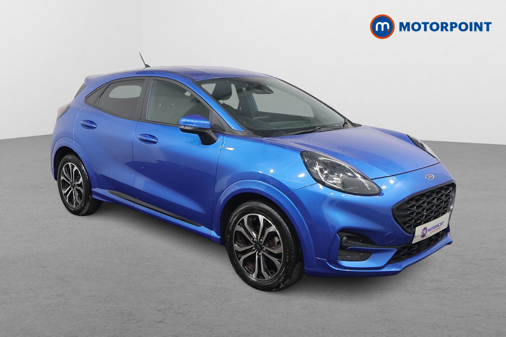 Ford Puma St-Line Manual Petrol-Electric Hybrid SUV - Stock Number (1542300) - Drivers side front corner