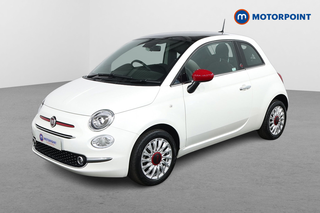 Fiat 500 RED Manual Petrol-Electric Hybrid Hatchback - Stock Number (1546398) - Passenger side front corner