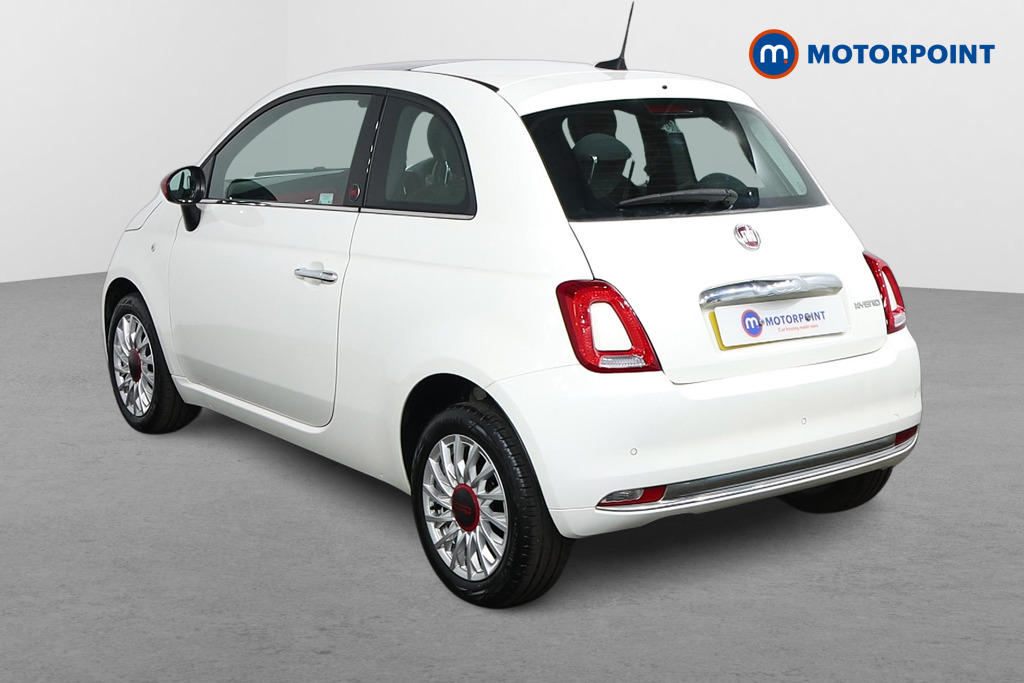 Fiat 500 RED Manual Petrol-Electric Hybrid Hatchback - Stock Number (1546398) - Passenger side rear corner