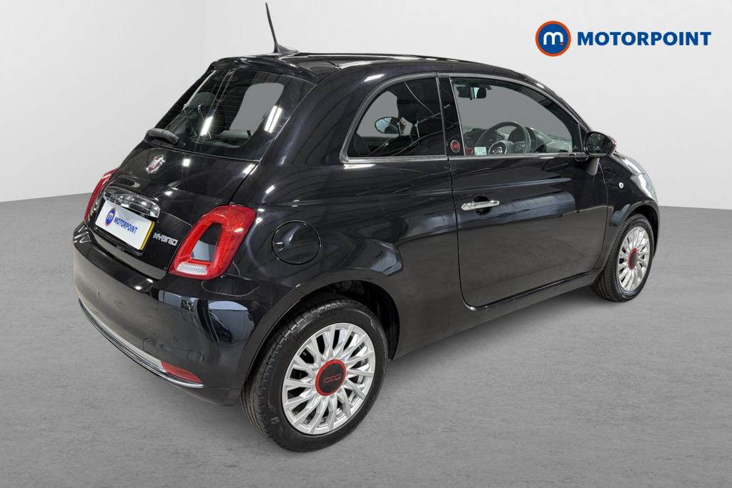 Fiat 500 RED Manual Petrol-Electric Hybrid Hatchback - Stock Number (1541099) - Drivers side rear corner