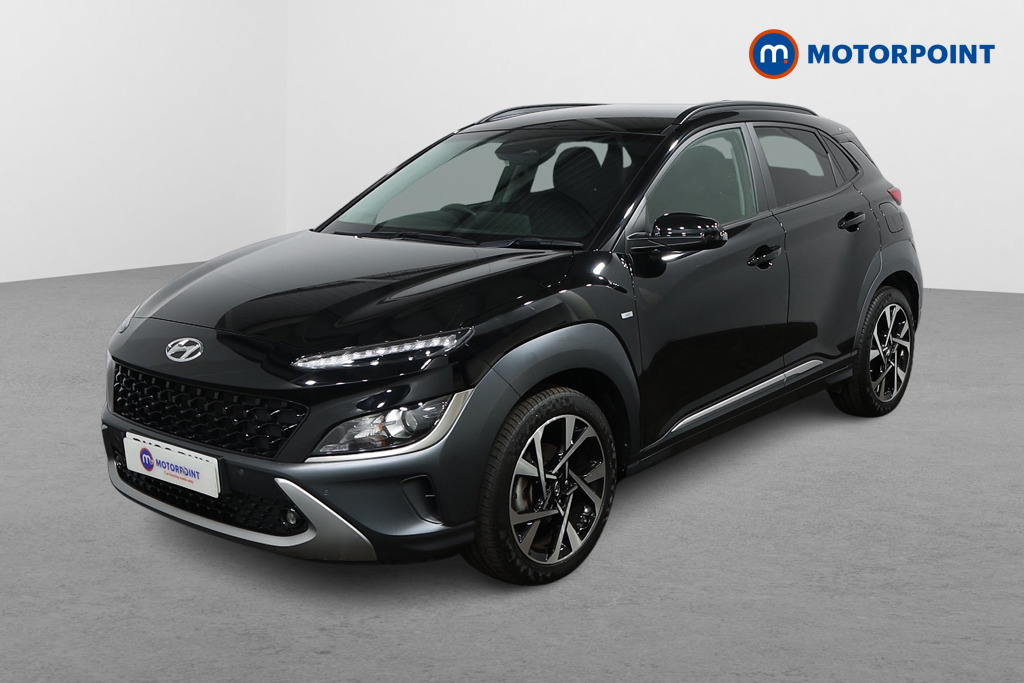 Hyundai Kona Premium Manual Petrol-Electric Hybrid SUV - Stock Number (1546916) - Passenger side front corner