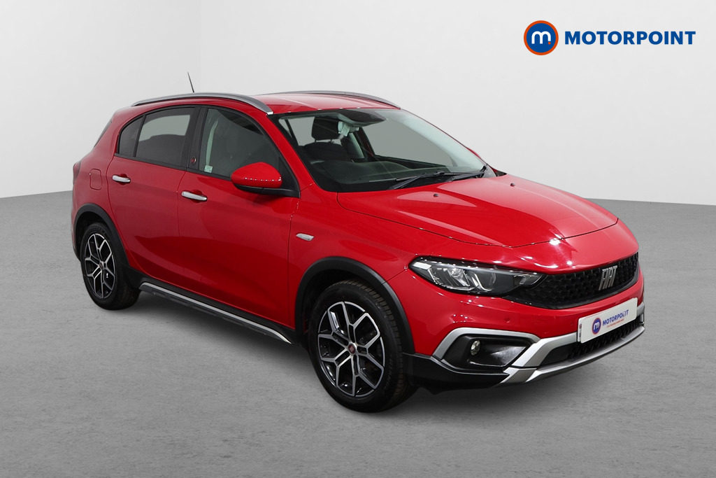 Fiat Tipo Cross RED Manual Petrol Hatchback - Stock Number (1537381) - Drivers side front corner