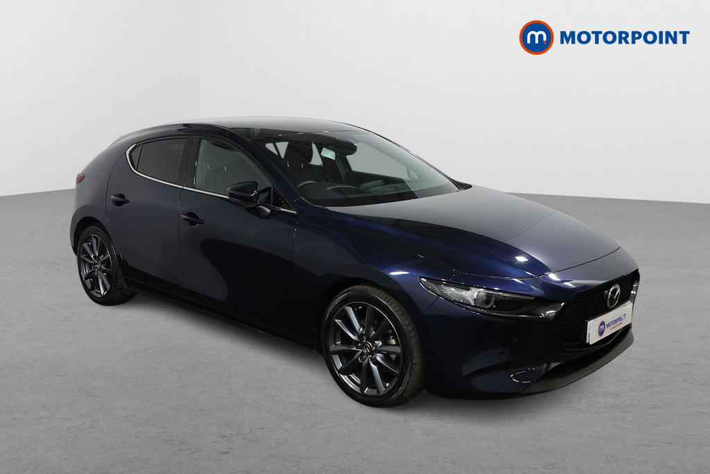 Mazda 3 Sport Lux Manual Petrol-Electric Hybrid Hatchback - Stock Number (1541242) - Drivers side front corner