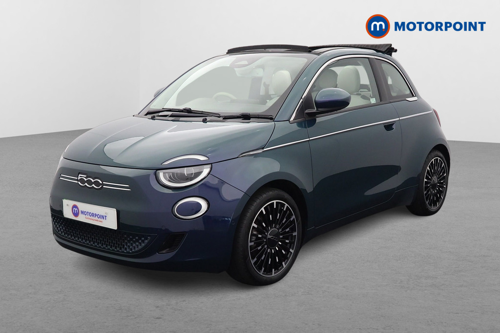 Fiat 500 La Prima Automatic Electric Convertible - Stock Number (1545452) - Passenger side front corner