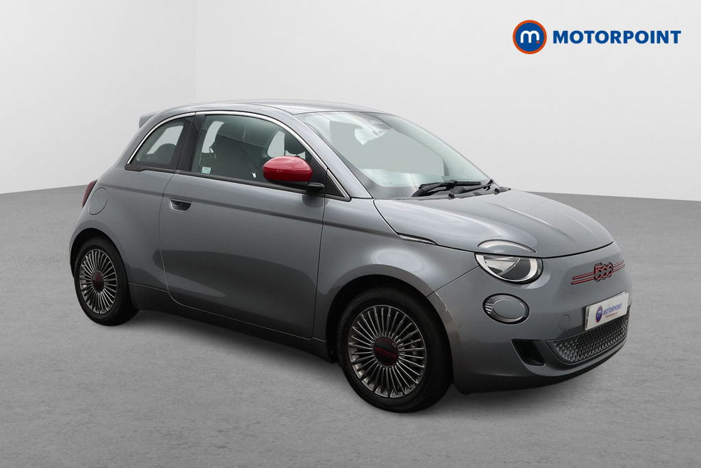 Fiat 500 RED Automatic Electric Hatchback - Stock Number (1545746) - Drivers side front corner