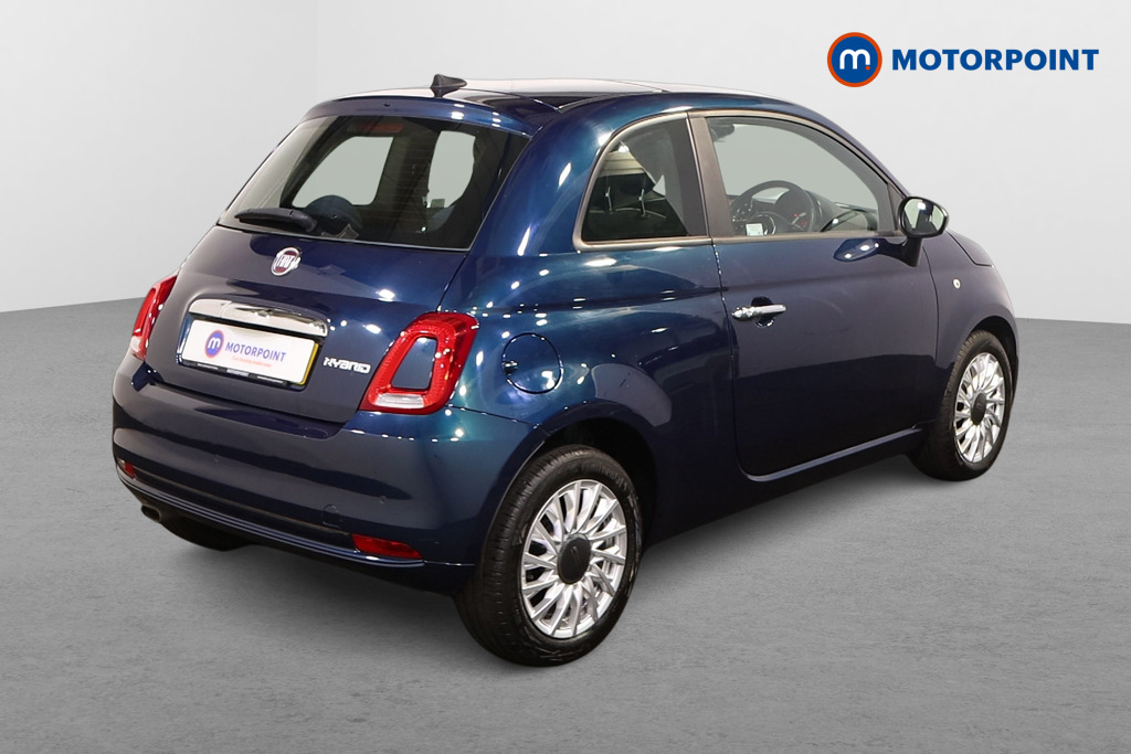 Fiat 500 Lounge Manual Petrol-Electric Hybrid Hatchback - Stock Number (1532360) - Drivers side rear corner
