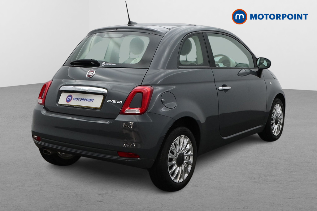 Fiat 500 Lounge Manual Petrol-Electric Hybrid Hatchback - Stock Number (1543090) - Drivers side rear corner