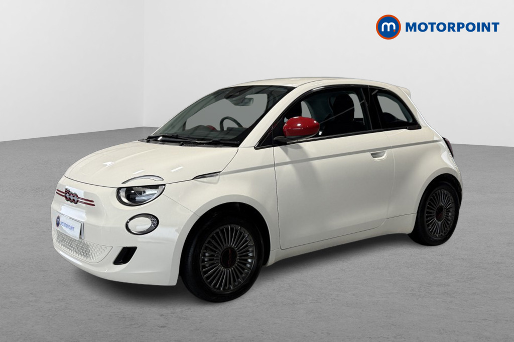 Fiat 500 RED Automatic Electric Hatchback - Stock Number (1545174) - Passenger side front corner