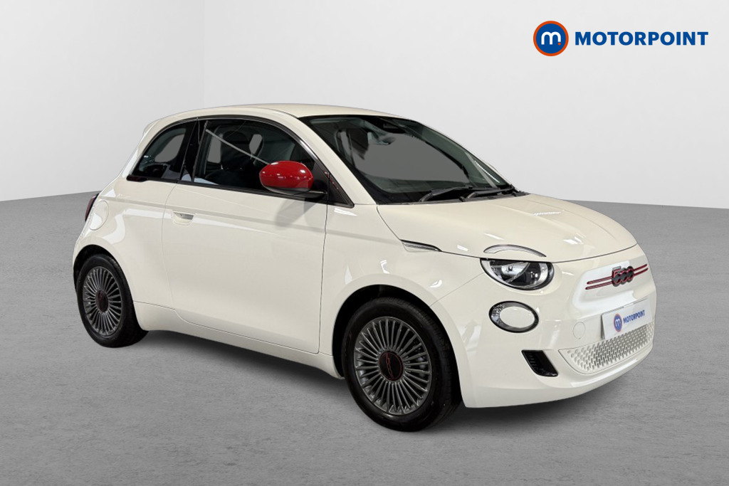 Fiat 500 RED Automatic Electric Hatchback - Stock Number (1545174) - Drivers side front corner