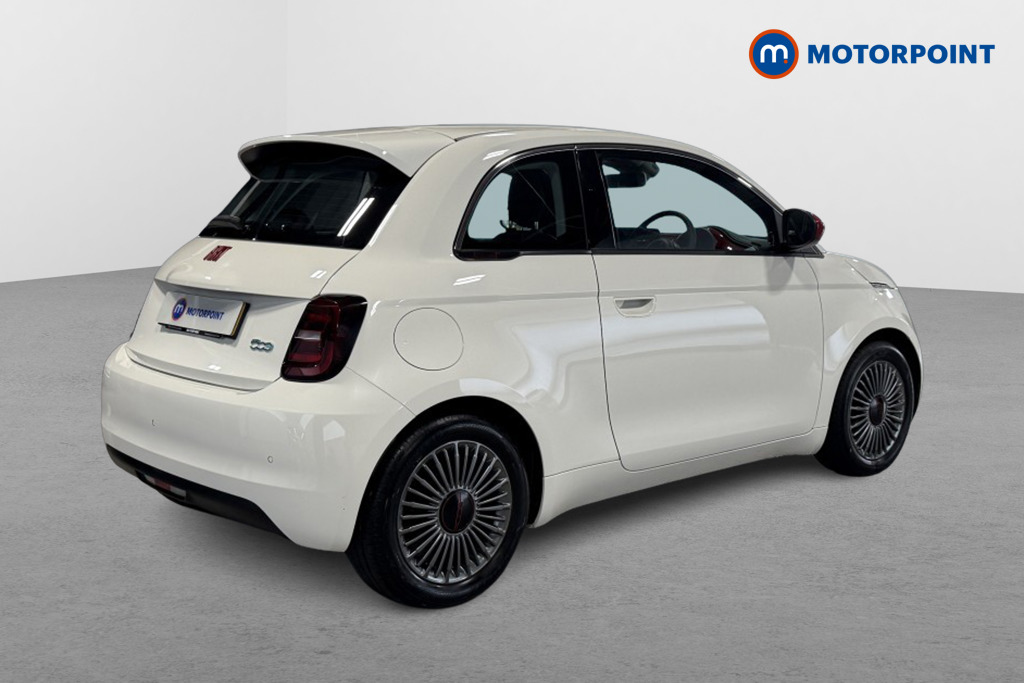 Fiat 500 RED Automatic Electric Hatchback - Stock Number (1545174) - Drivers side rear corner